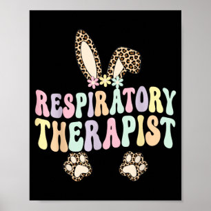 Affiche Infirmière en rééducation respiratoire de Pâques Œ