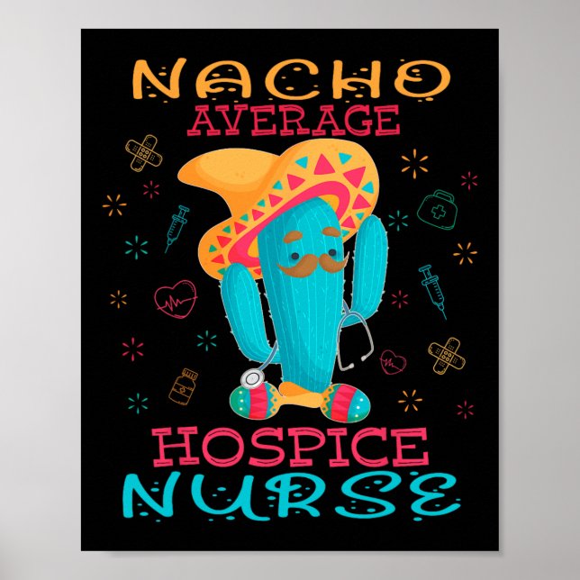 Affiche Infirmière en soins palliatifs Cinco De Mayo Nacho (Devant)