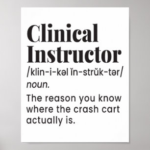 Affiche Infirmière enseignante instructrice clinique Défin