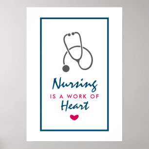 Affiche Infirmière est une oeuvre de Heart Saying avec Ste
