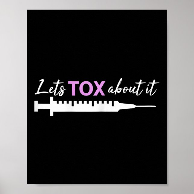 Affiche Infirmière esthétique Botox Injector Cosmétique In (Devant)