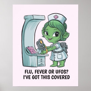 Affiche Infirmière extraterrestre