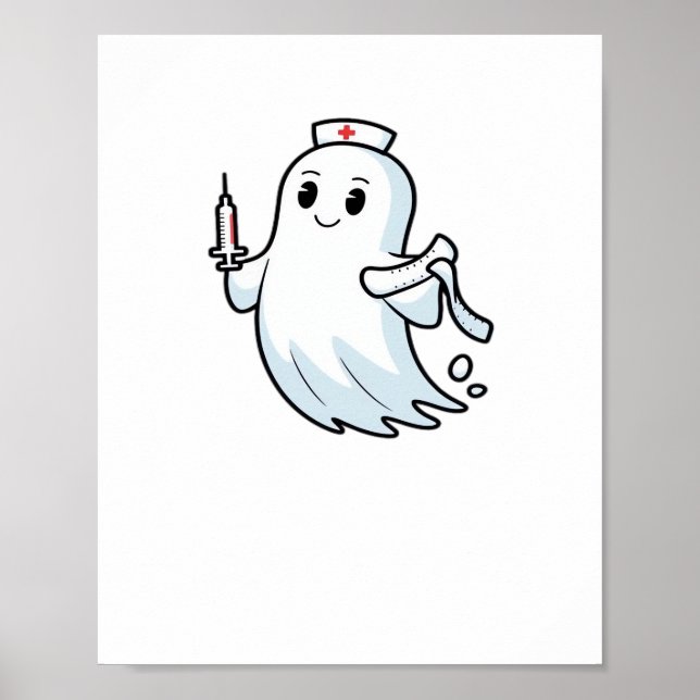 Affiche infirmière fantôme Classic T-Shirt_1 (Devant)