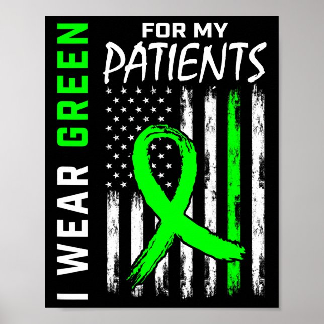 Affiche Infirmière Green pour mes patients (Devant)