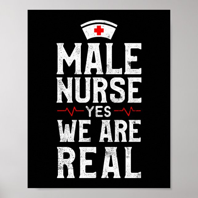 Affiche Infirmière Homme Oui Nous Sommes Vraiment Drôle Mu (Devant)