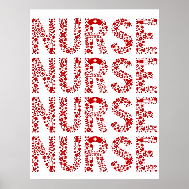 Affiche Infirmière infirmière infirmière autorisée infirmi (Devant)