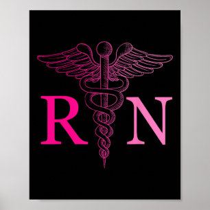Affiche Infirmière inscrite Appréciation Pink Rn Cravate d