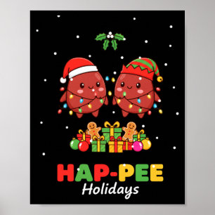 Affiche Infirmière Joyeuses Fêtes Infirmière Rénale Techni