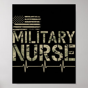 Affiche Infirmière militaire, vétéran américain du corps i