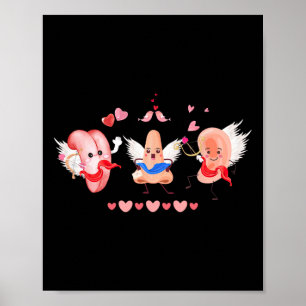 Affiche Infirmière ORL de la Saint-Valentin Oreille Nez