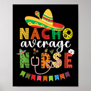 Affiche Infirmière pas moyenne Cinco De Mayo Fiesta Mexica
