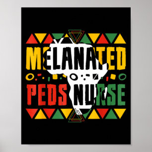 Affiche Infirmière Pédiatrie Mélanisée Mois de l'Histoire