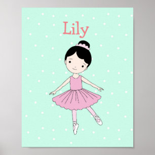 Affiche Infirmière personnalisée Imprimer Ballerina Girl A