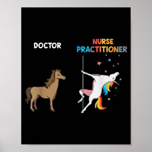 Affiche Infirmière Praticien Unicorn Dancing Pole