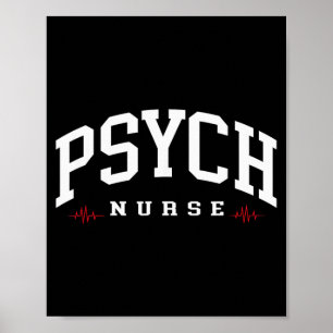Affiche Infirmière psychiatrique drôle Infirmière en santé