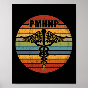 Affiche Infirmière psychiatrique Praticien Médicale Caduce