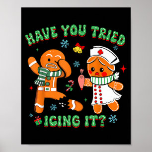 Affiche Infirmière Rétro Noël Pain d'épice Avez-vous Essay