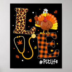 Affiche Infirmière Vie Automne Pct Infirmière Leopard Plai