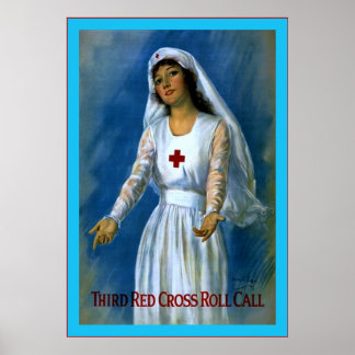 Affiche Infirmière vintage