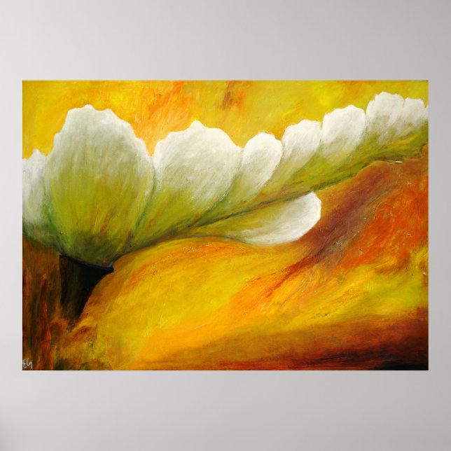 Affiche Inflorescence vitale Abstraite (Devant)