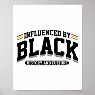Affiche Influencé par l'histoire et la culture noires Afro