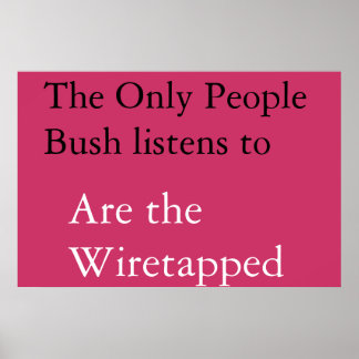 Affiche Influences Bush