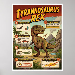 Affiche Infographie T-Rex