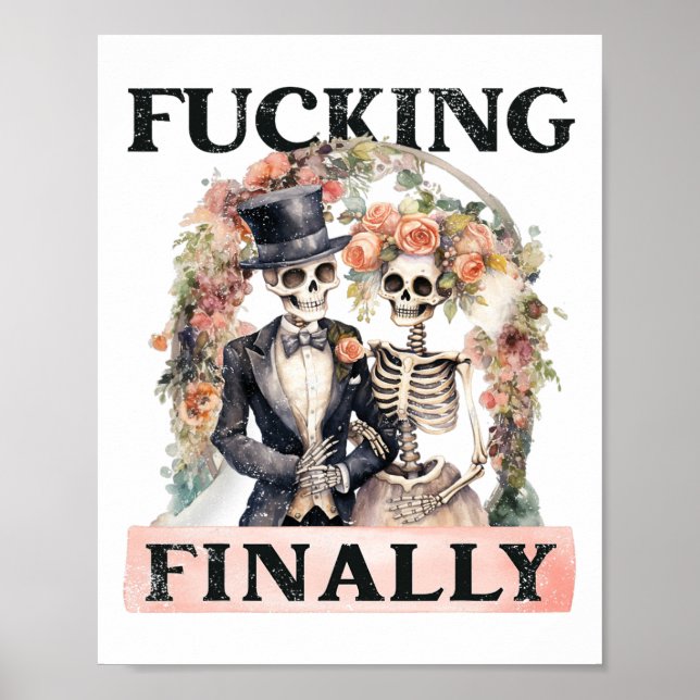 Affiche Ing Finalement Bridesmaid Skeleton Bride Groom Hal (Devant)