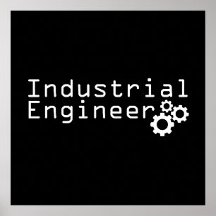 Affiche Ingénierie industrielle Ingénieur drôle