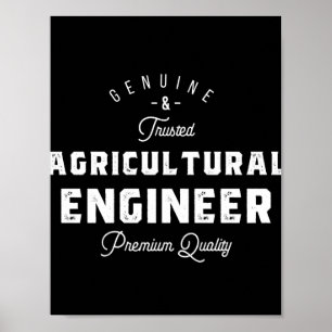 Affiche Ingénieur agricole, cool, ingénieur, ingénieur