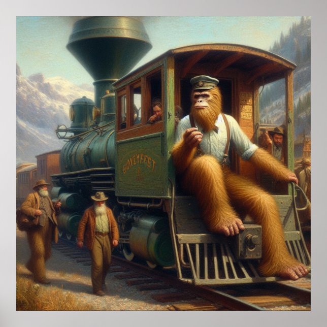 Affiche Ingénieur de train Bigfoot (Devant)