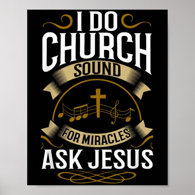 Affiche Ingénieur du son d'église O Système Musique Chréti (Devant)