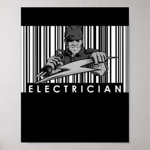 Affiche Ingénieur électrique Lineman Job Electrician