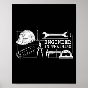 Affiche Ingénieur en formation Futur ingénieur Ingénierie