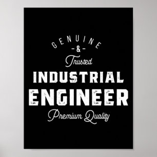 Affiche Ingénieur industriel, cool, ingénieur, ingénierie,