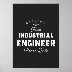 Affiche Ingénieur industriel, cool, ingénieur, ingénierie,