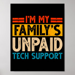 Affiche Ingénieur informaticien drôle amateur de technolog