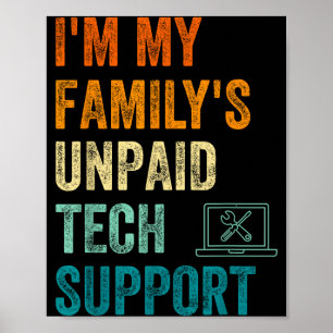 Affiche Ingénieur informaticien drôle, je suis le technici