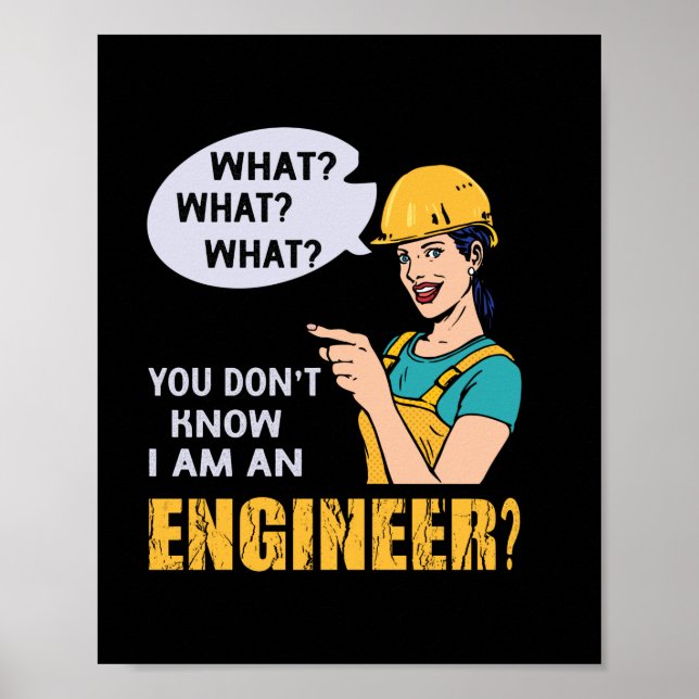 Affiche Ingénieur Je Suis Ingénieur (Devant)