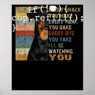 Affiche Ingénieur logiciel de codage intelligent de rempli