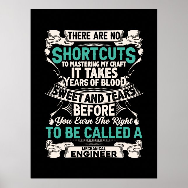 Affiche Ingénieur mécanicien (Devant)