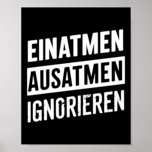 Affiche Inhale Exhale Ignorer - Comment Survivre Sticker