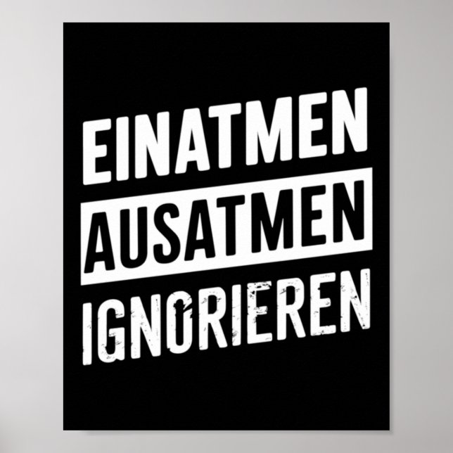 Affiche Inhale Exhale Ignorer - Comment Survivre Sticker (Devant)