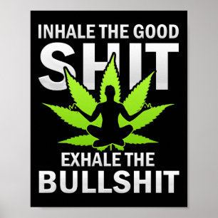 Affiche Inhaler Le Bien Exhaler Le Taureau Yoga Amateurs D