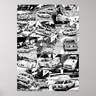 Affiche Initiale D Manga