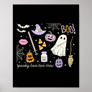Affiche Injecteur esthétique Retro Éffrayant Boo-tox Crew