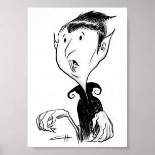 Affiche Inktober - vampire