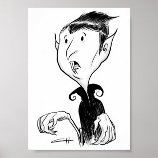 Affiche Inktober - Vampire