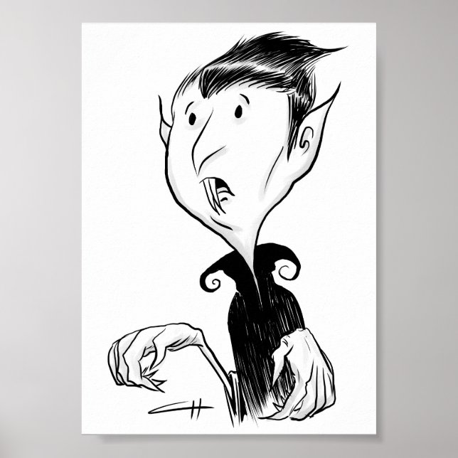 Affiche Inktober - Vampire (Devant)