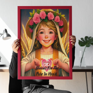 Affiche Innocence Capturée : Petite Fille Tenderly Holding